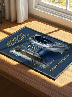 supposedly fun thing I'll never do again Classic Book Art Print – print on a sunlit desk
