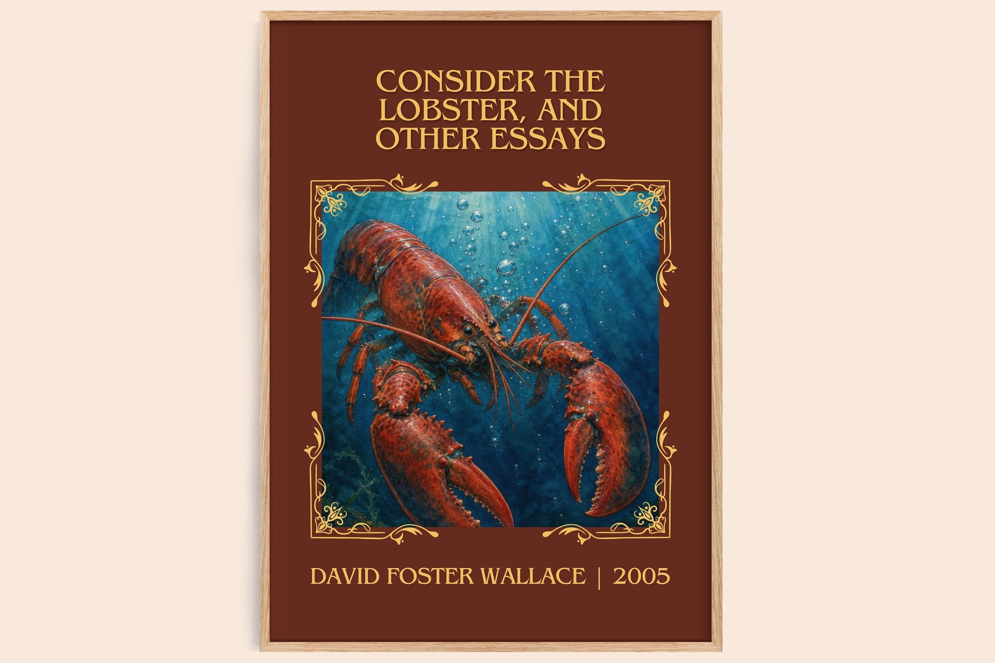 Consider the lobster, and other essays Classic Book Art Print by David Foster Wallace