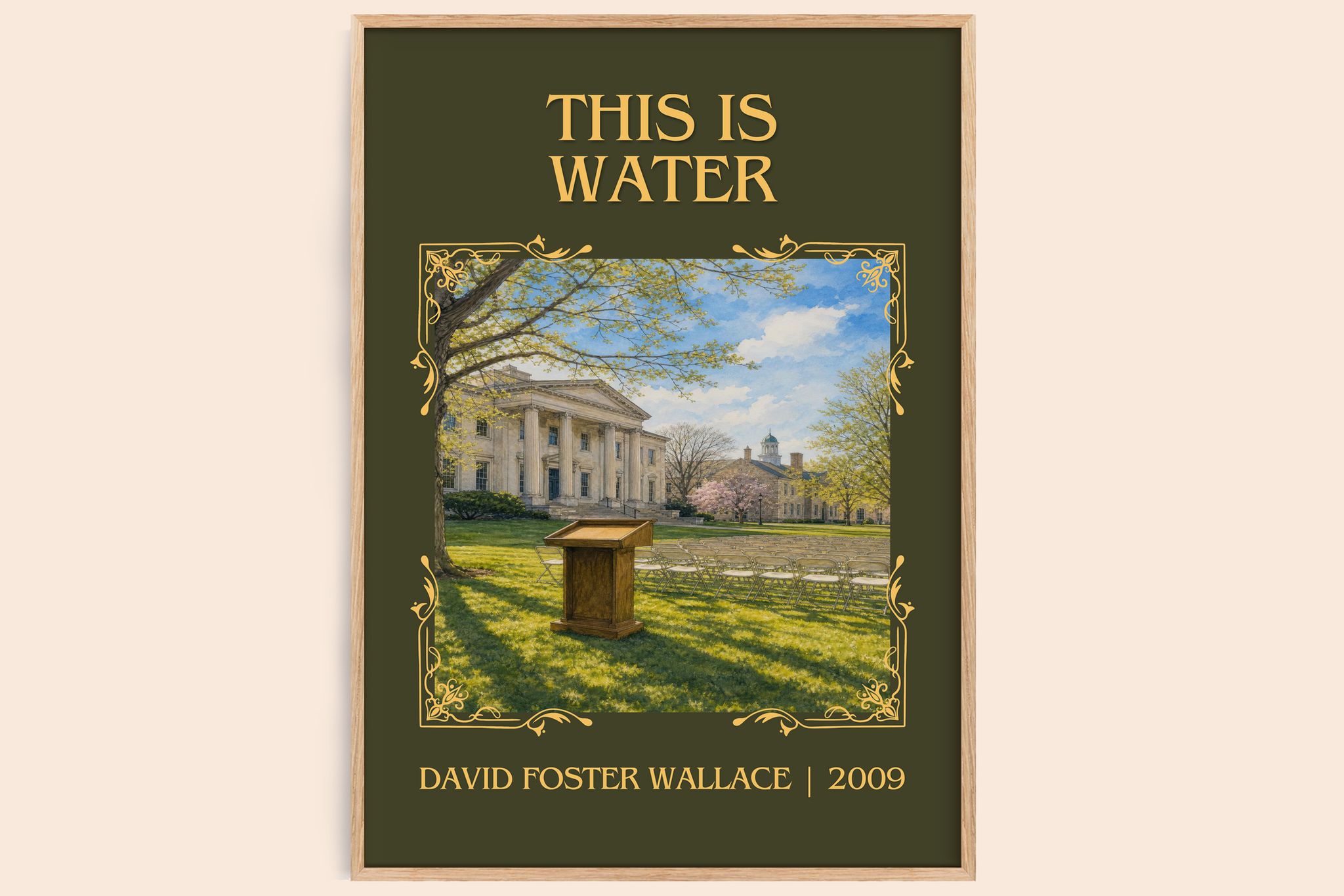 This is water Classic Book Art Print by David Foster Wallace