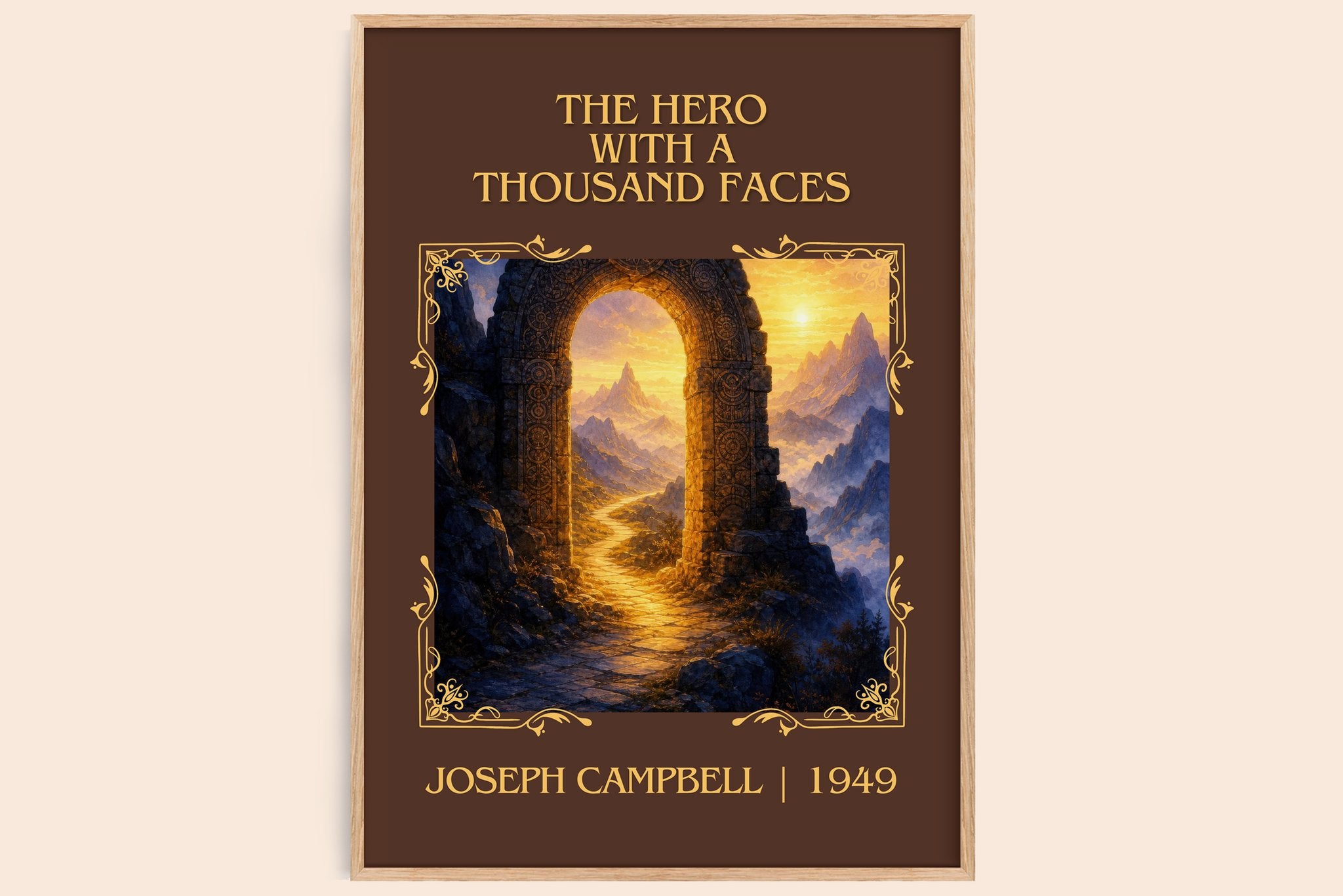 hero with a thousand faces Classic Book Art Print by Joseph Campbell