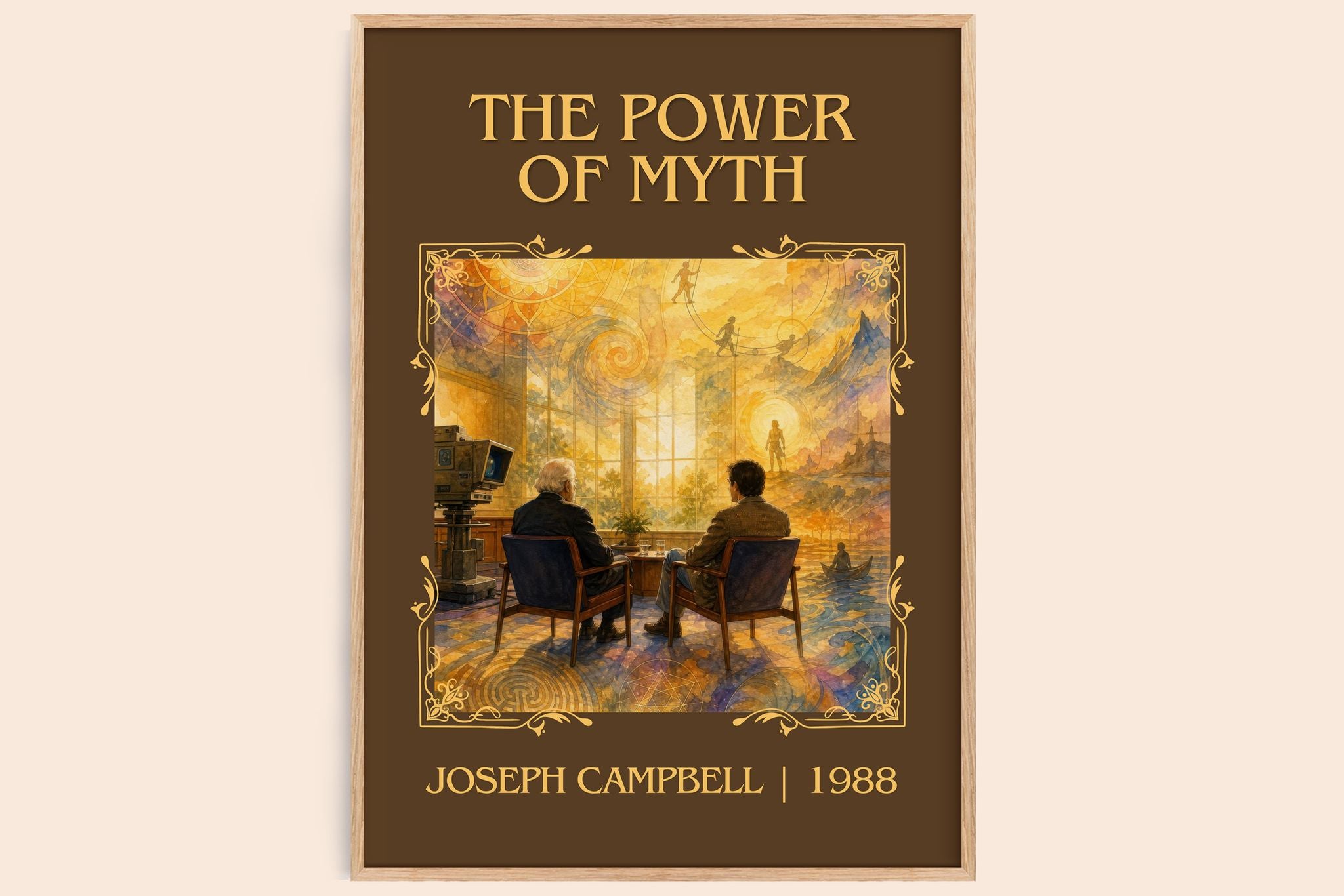 The Power of Myth Classic Book Art Print by Joseph Campbell