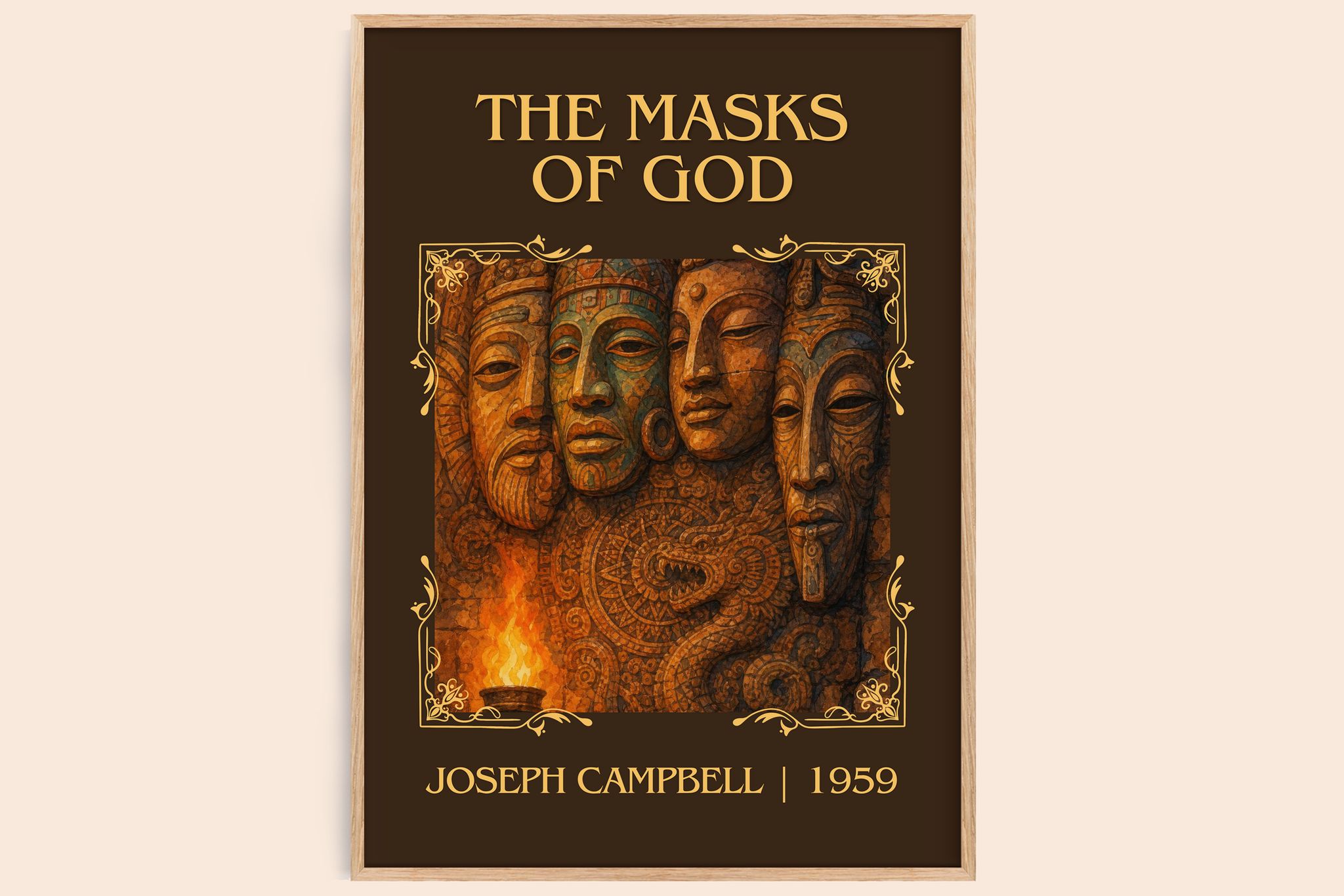 The masks of God Classic Book Art Print by Joseph Campbell