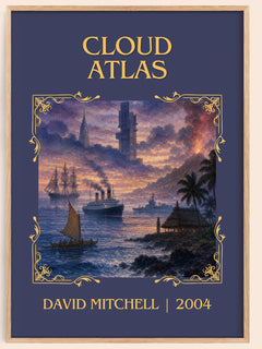 Cloud Atlas Classic Book Art Print by David Mitchell – book poster
