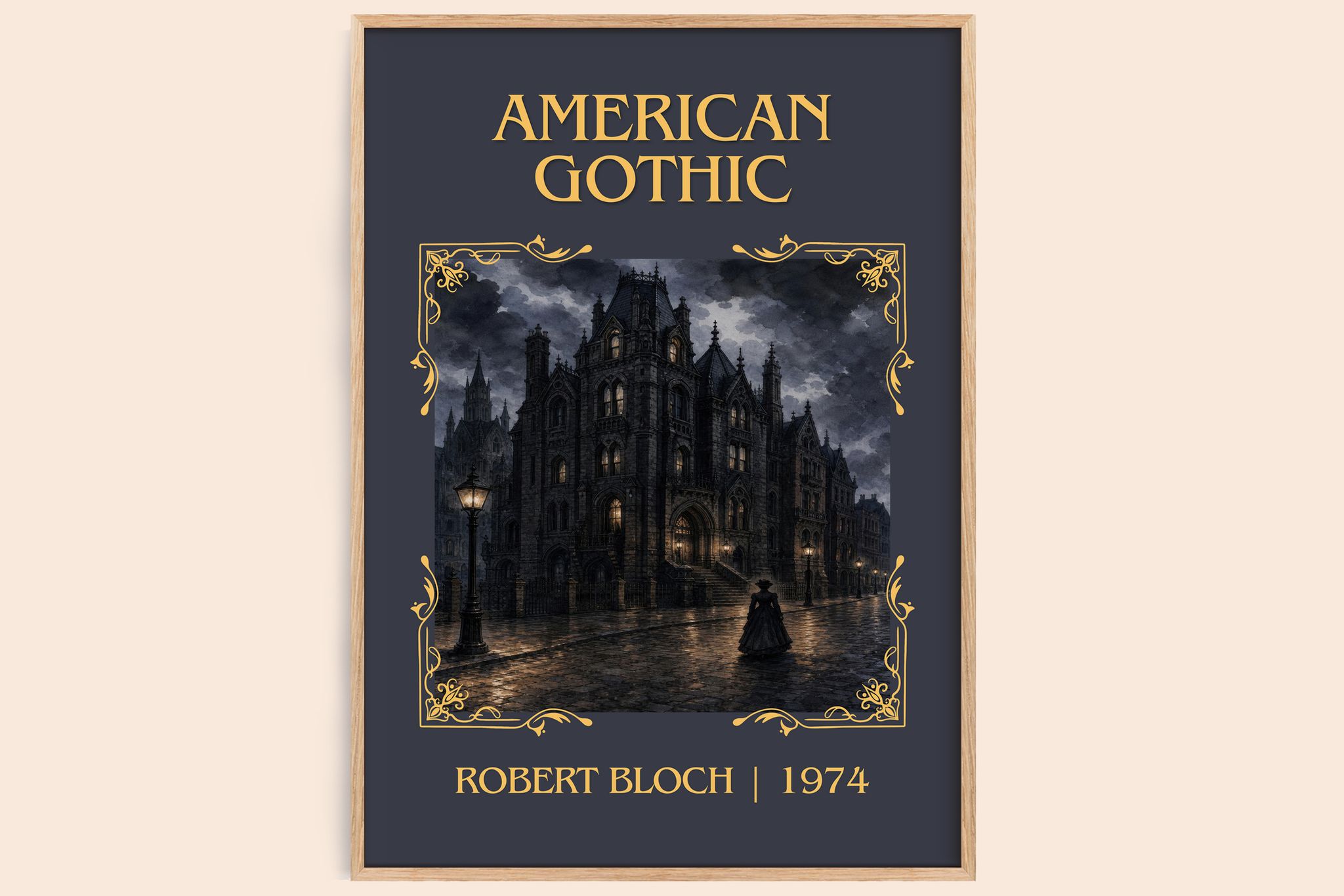American Gothic Classic Book Art Print by Robert Bloch