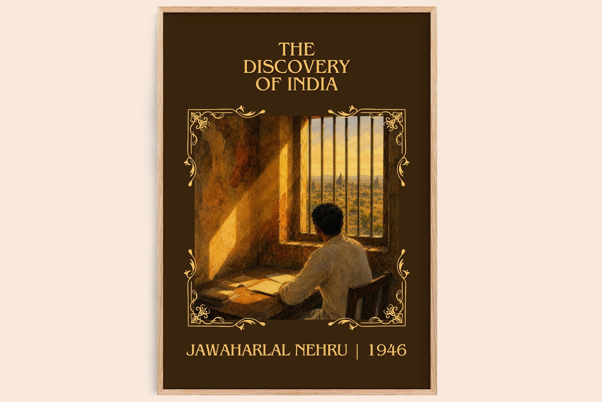 The discovery of India Classic Book Art Print by Jawaharlal Nehru