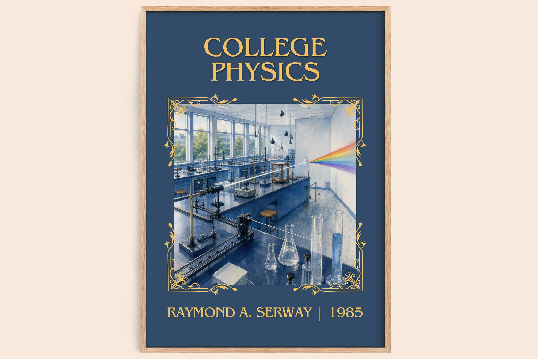 College physics Classic Book Art Print by Raymond A. Serway