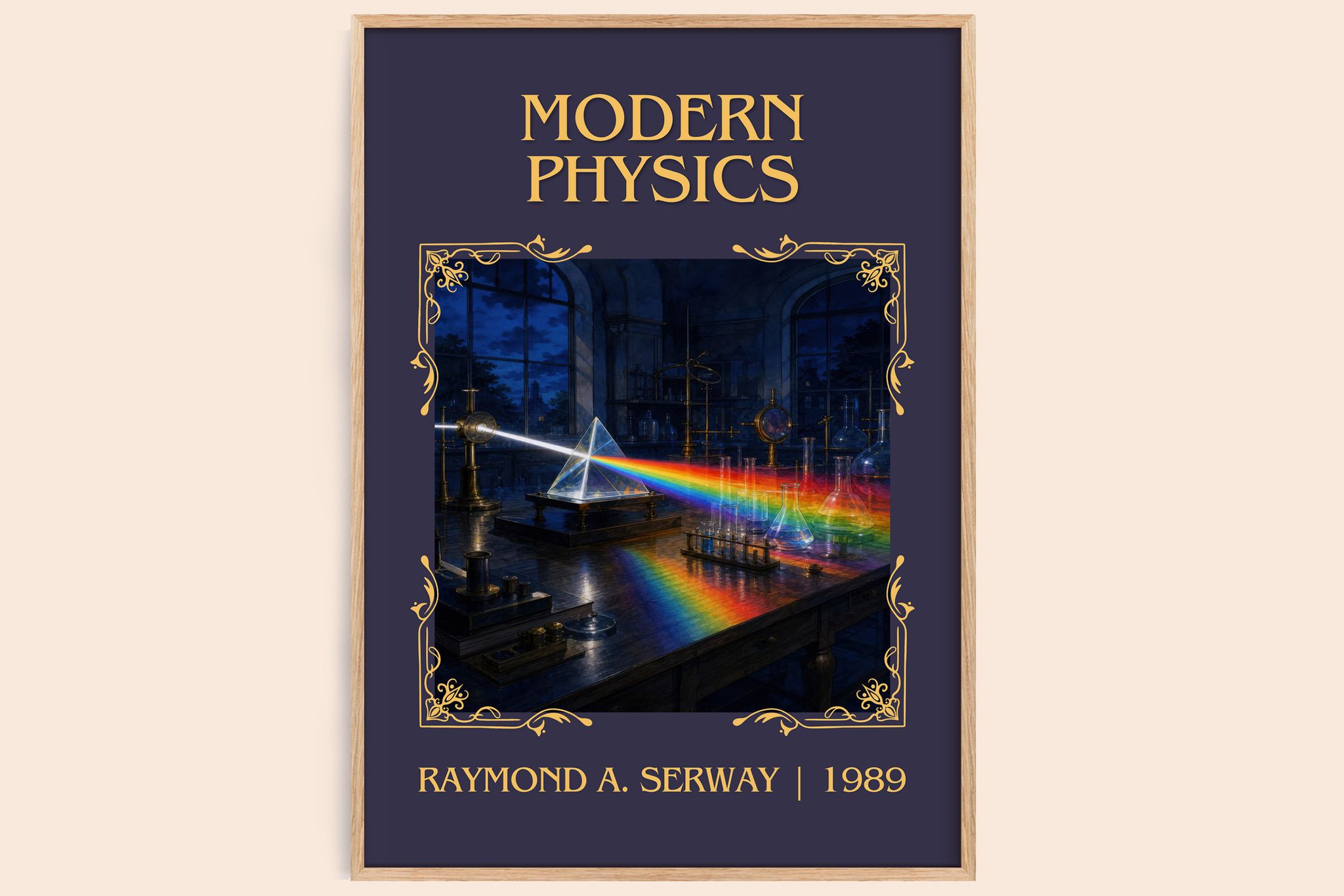 Modern Physics Classic Book Art Print by Raymond A. Serway