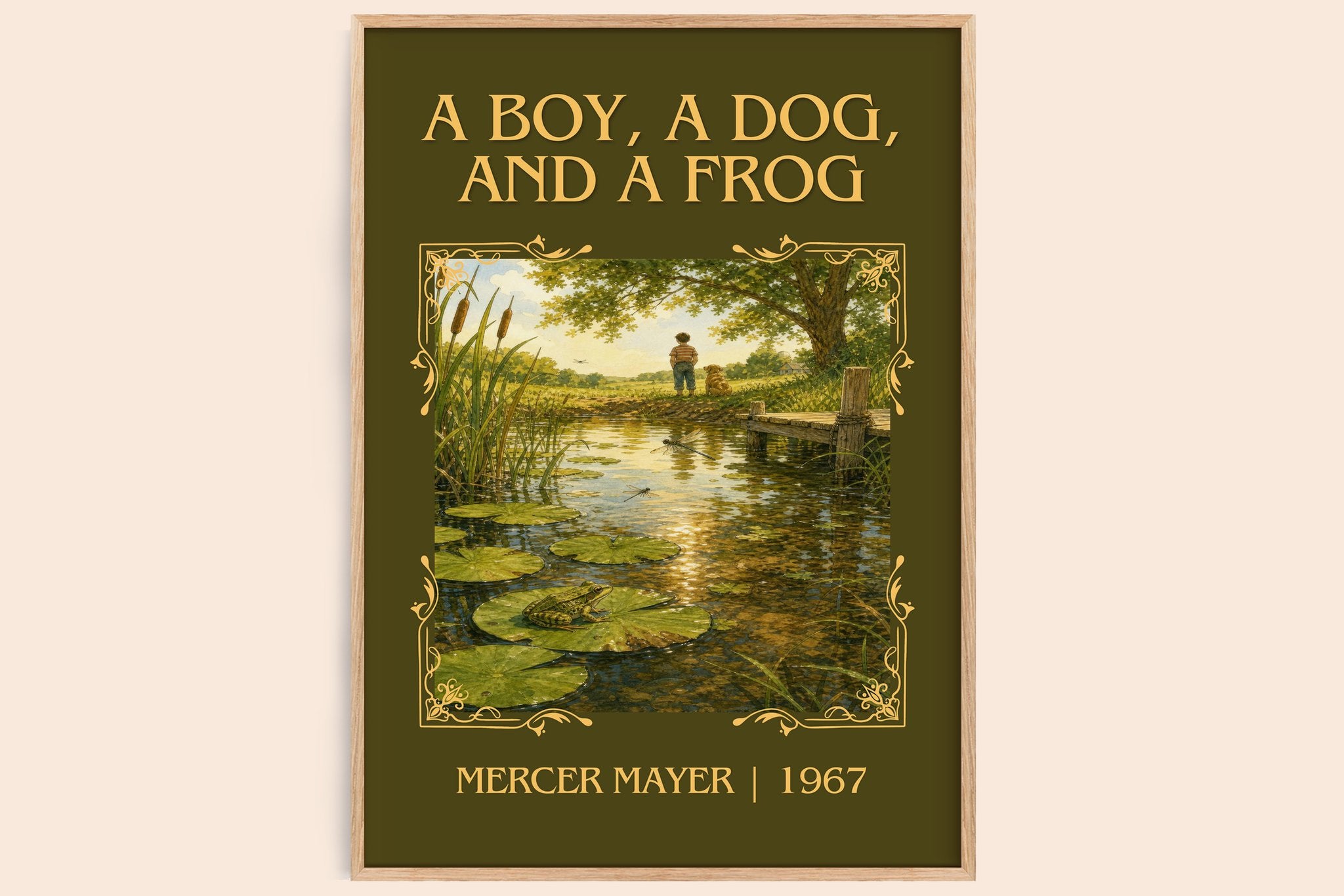 A Boy, a Dog, and a Frog Classic Book Art Print by Mercer Mayer