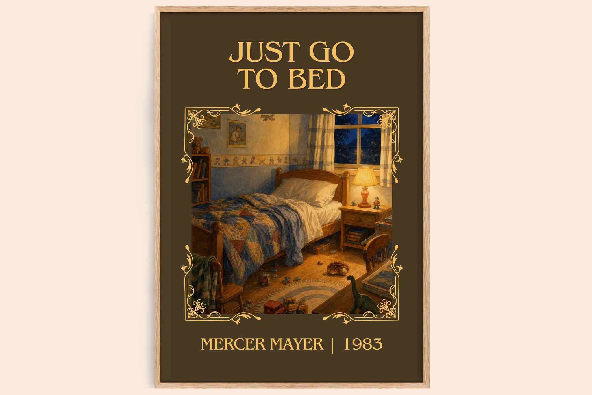 Just Go to Bed Classic Book Art Print by Mercer Mayer