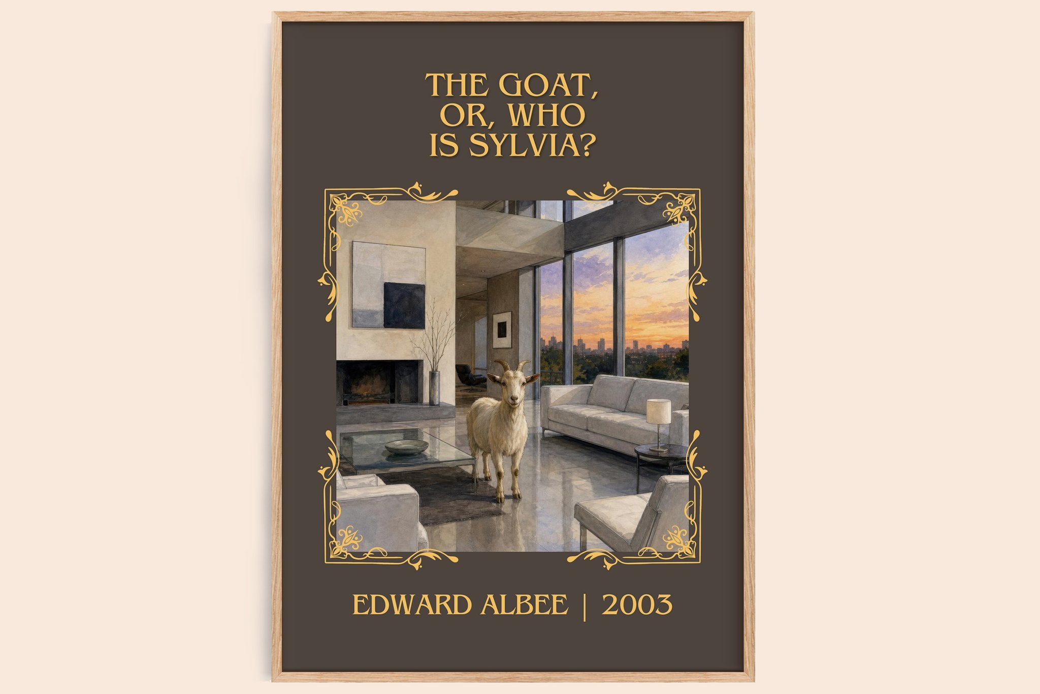 The goat, or, Who is Sylvia? Classic Book Art Print by Edward Albee
