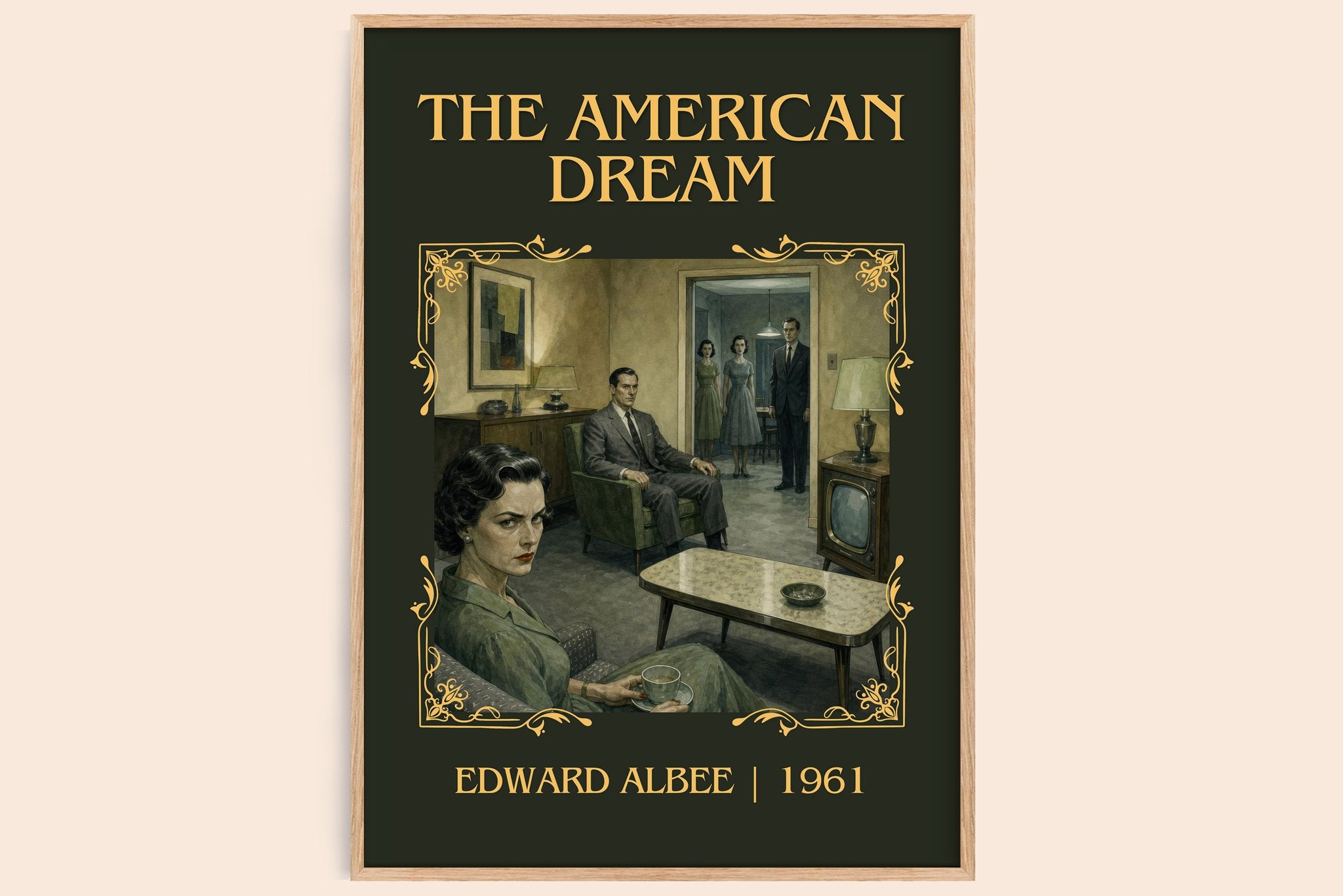 The American dream Classic Book Art Print by Edward Albee