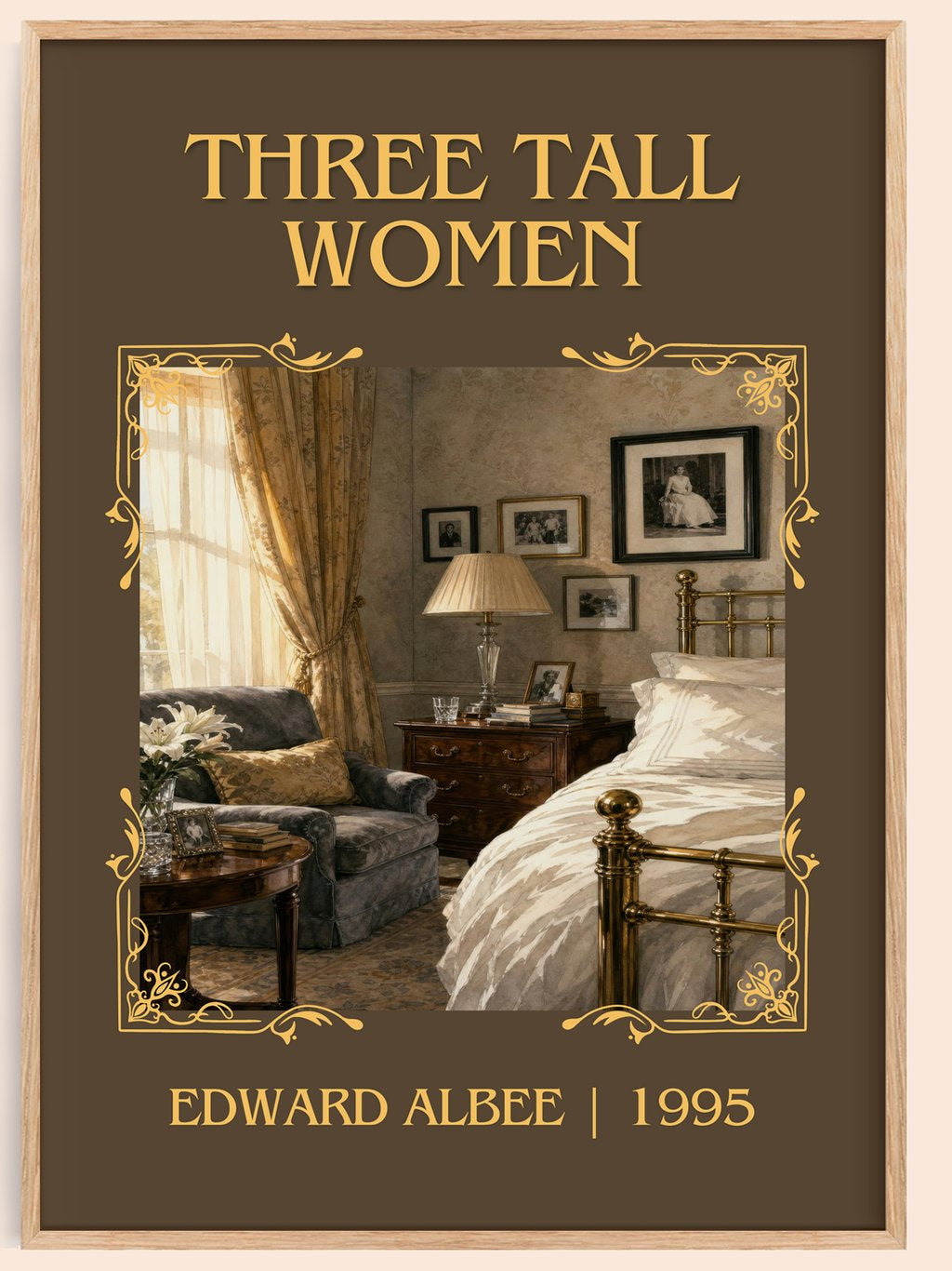 Three tall women Classic Book Art Print by Edward Albee – book poster