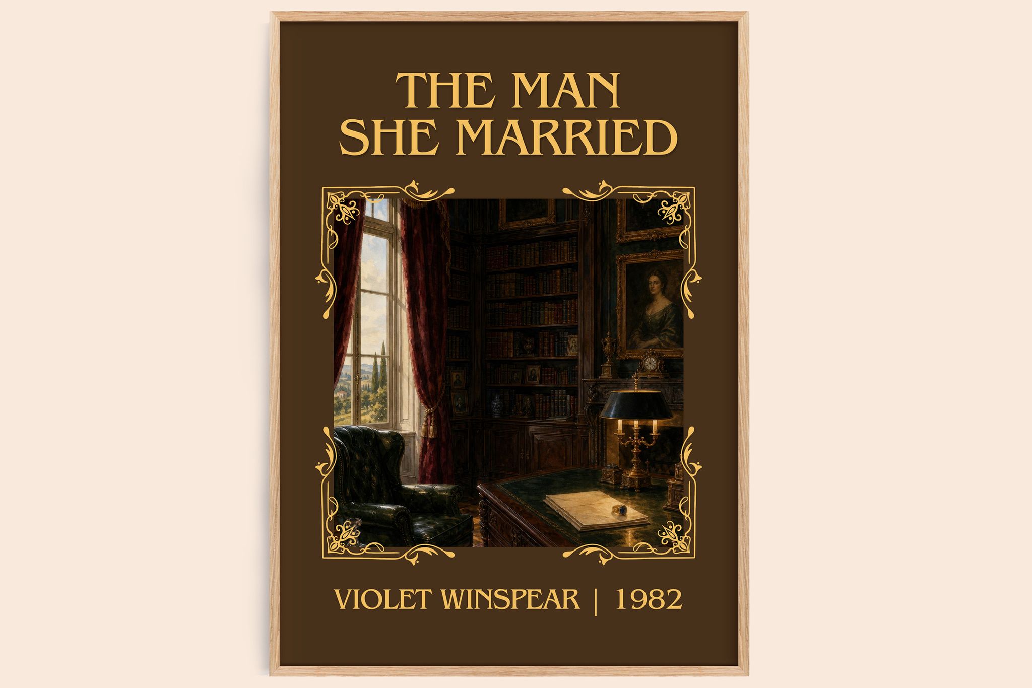 The Man She Married Classic Book Art Print by Violet Winspear