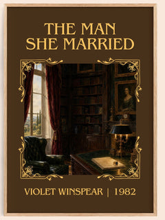 The Man She Married Classic Book Art Print by Violet Winspear – book poster