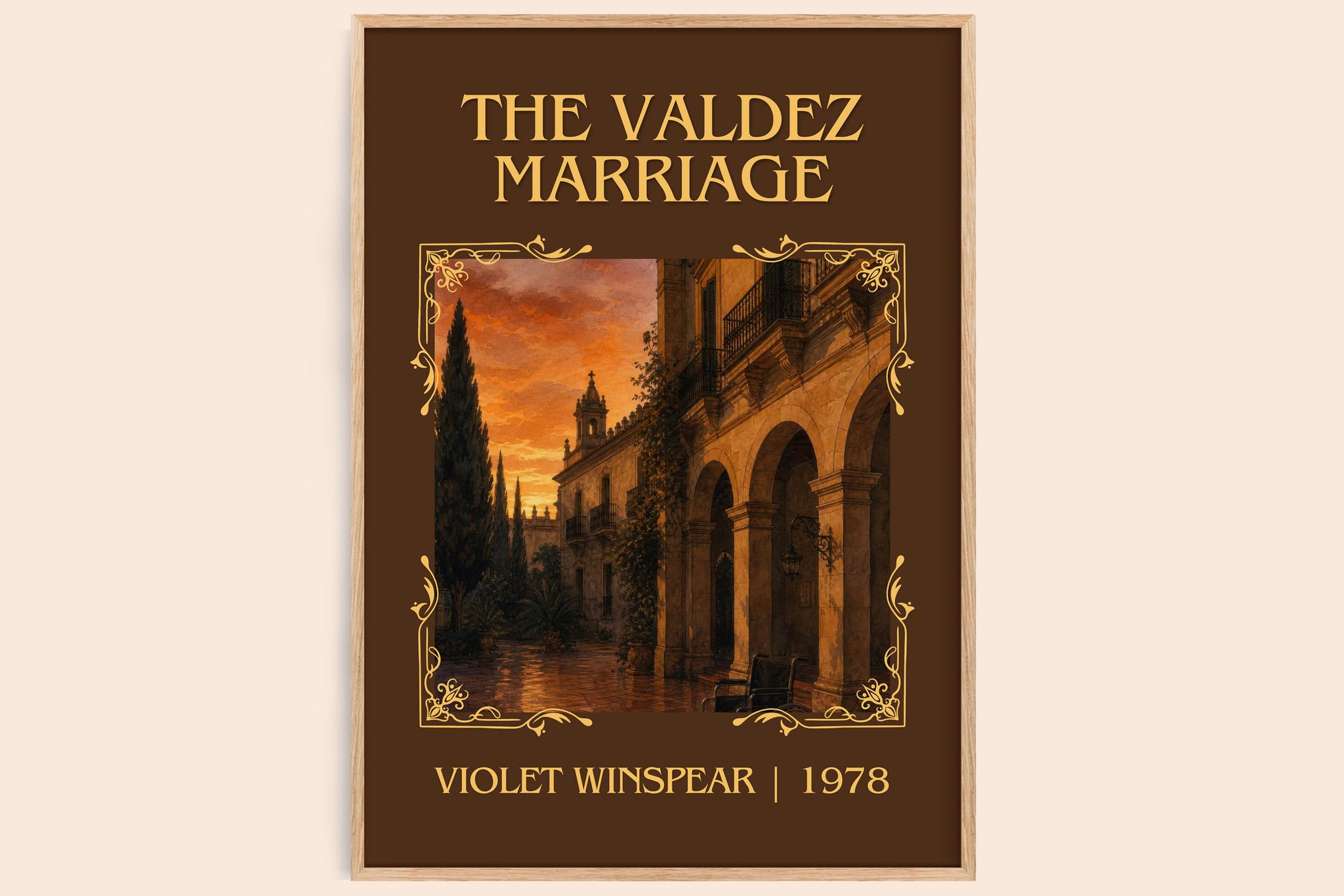 The Valdez Marriage Classic Book Art Print by Violet Winspear
