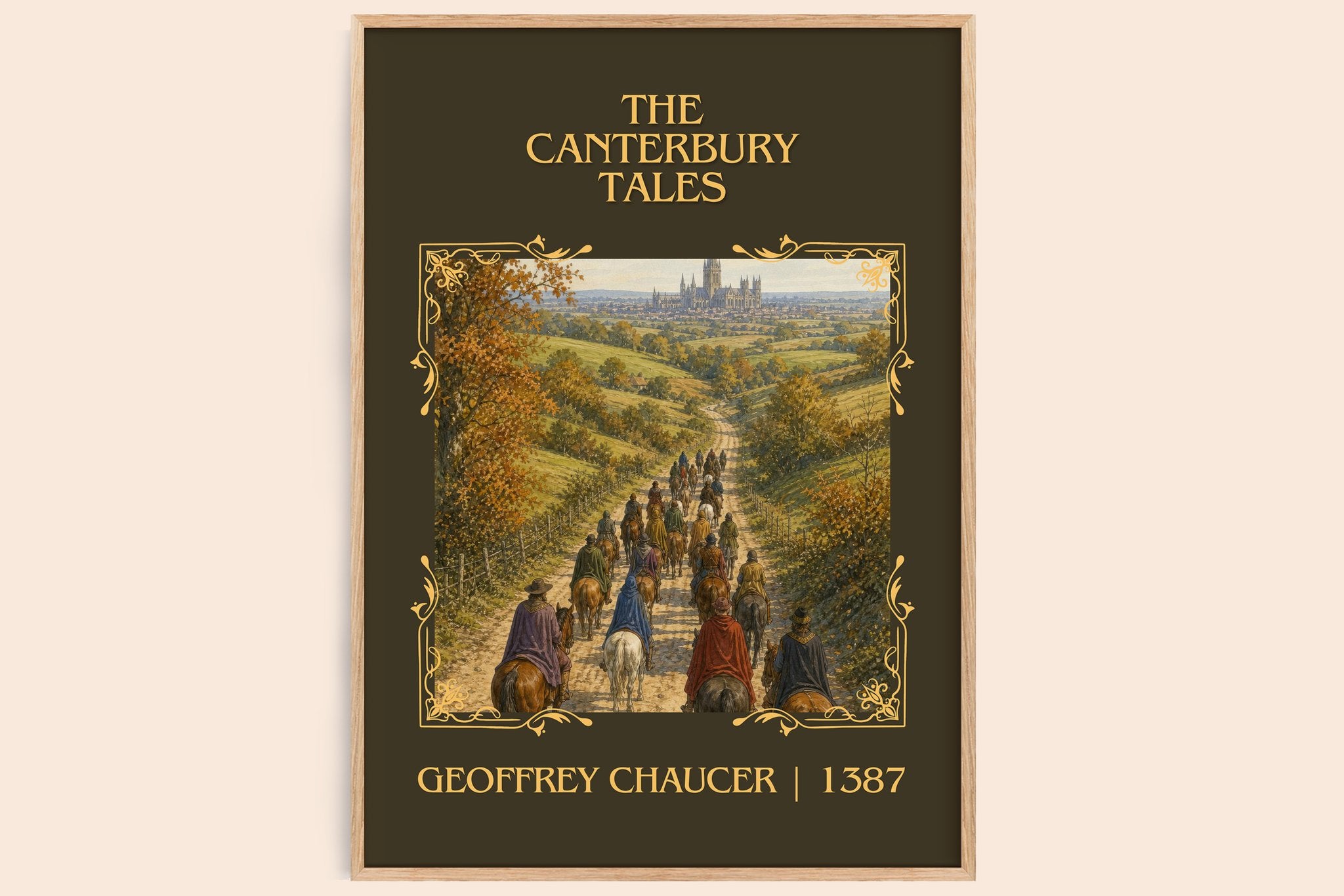 The Canterbury Tales Classic Book Art Print by Geoffrey Chaucer