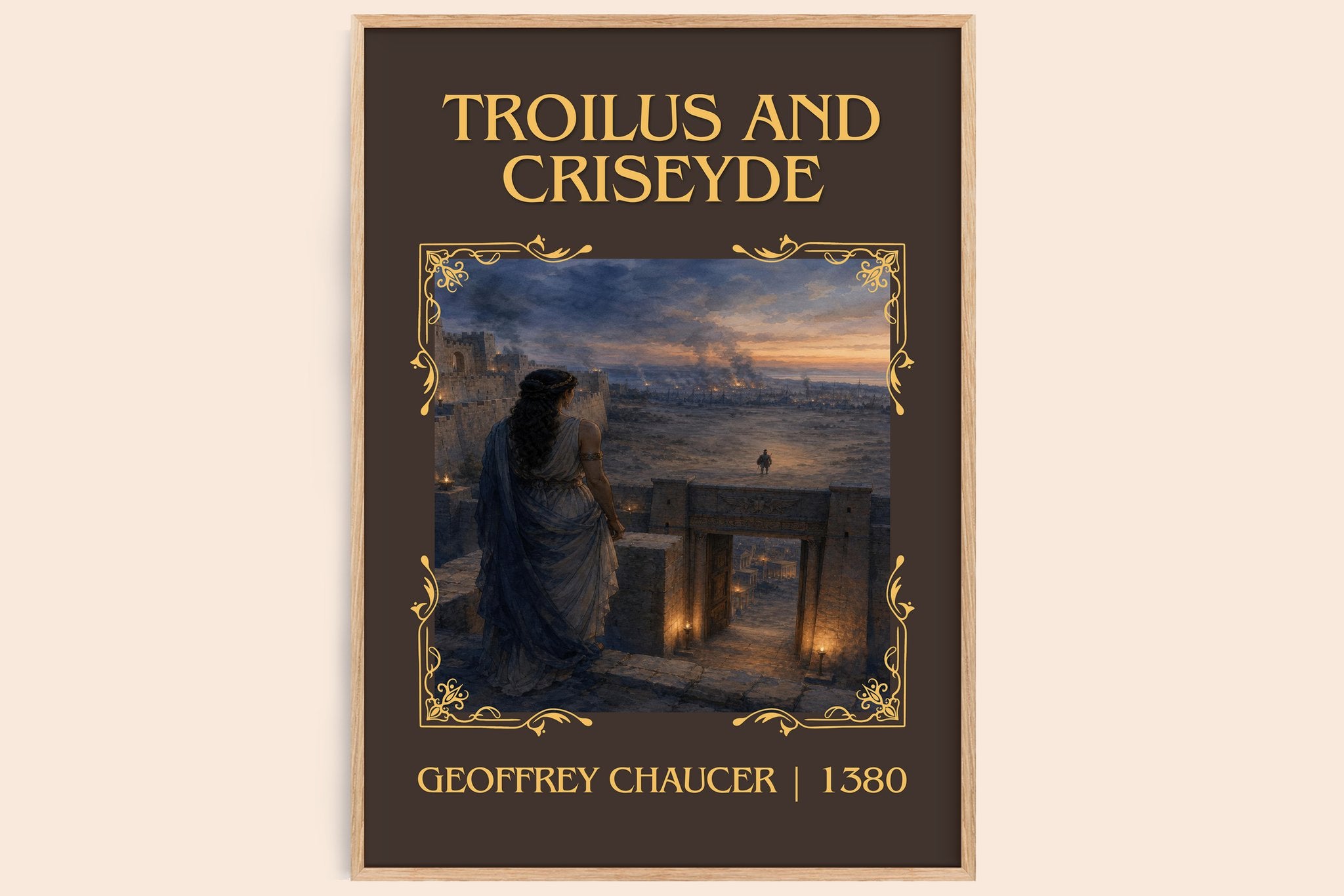 Troilus and Criseyde Classic Book Art Print by Geoffrey Chaucer