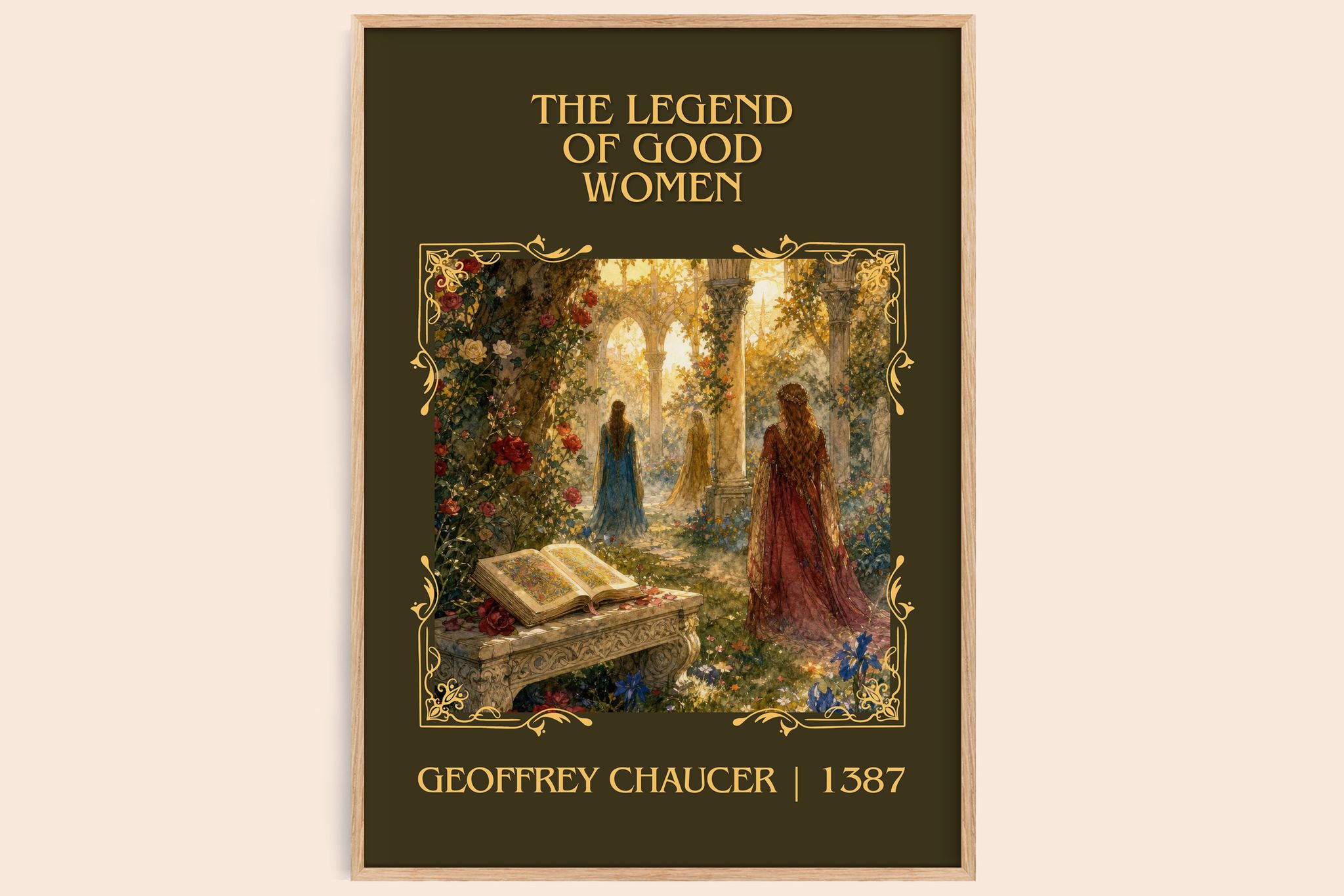 The legend of good women Classic Book Art Print by Geoffrey Chaucer