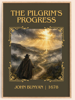 The Pilgrim's Progress Classic Book Art Print by John Bunyan – book poster
