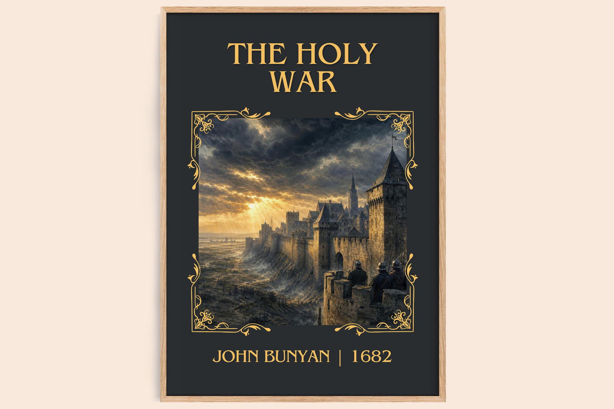 The holy war Classic Book Art Print by John Bunyan
