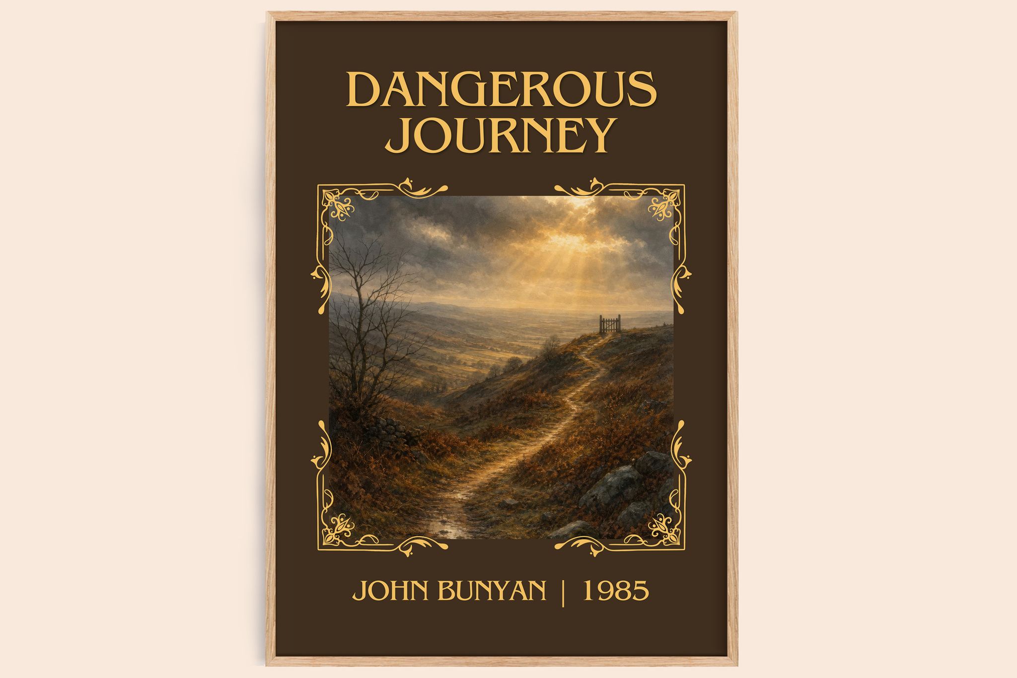 Dangerous journey Classic Book Art Print by John Bunyan