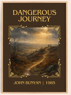 Dangerous journey Classic Book Art Print by John Bunyan – book poster