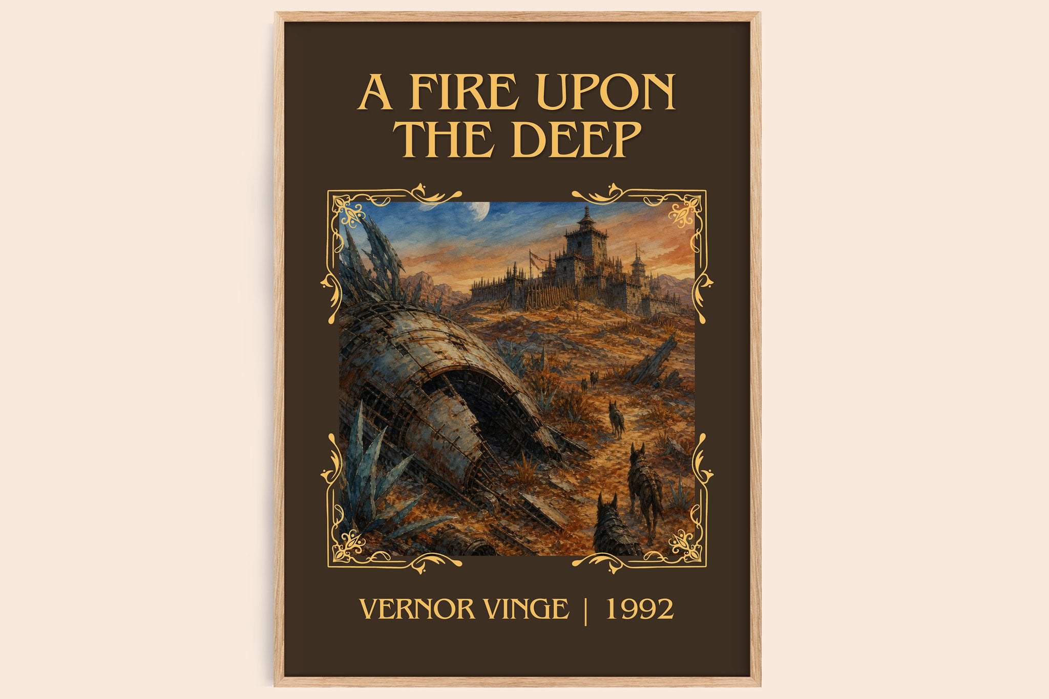 A Fire upon the Deep Classic Book Art Print by Vernor Vinge