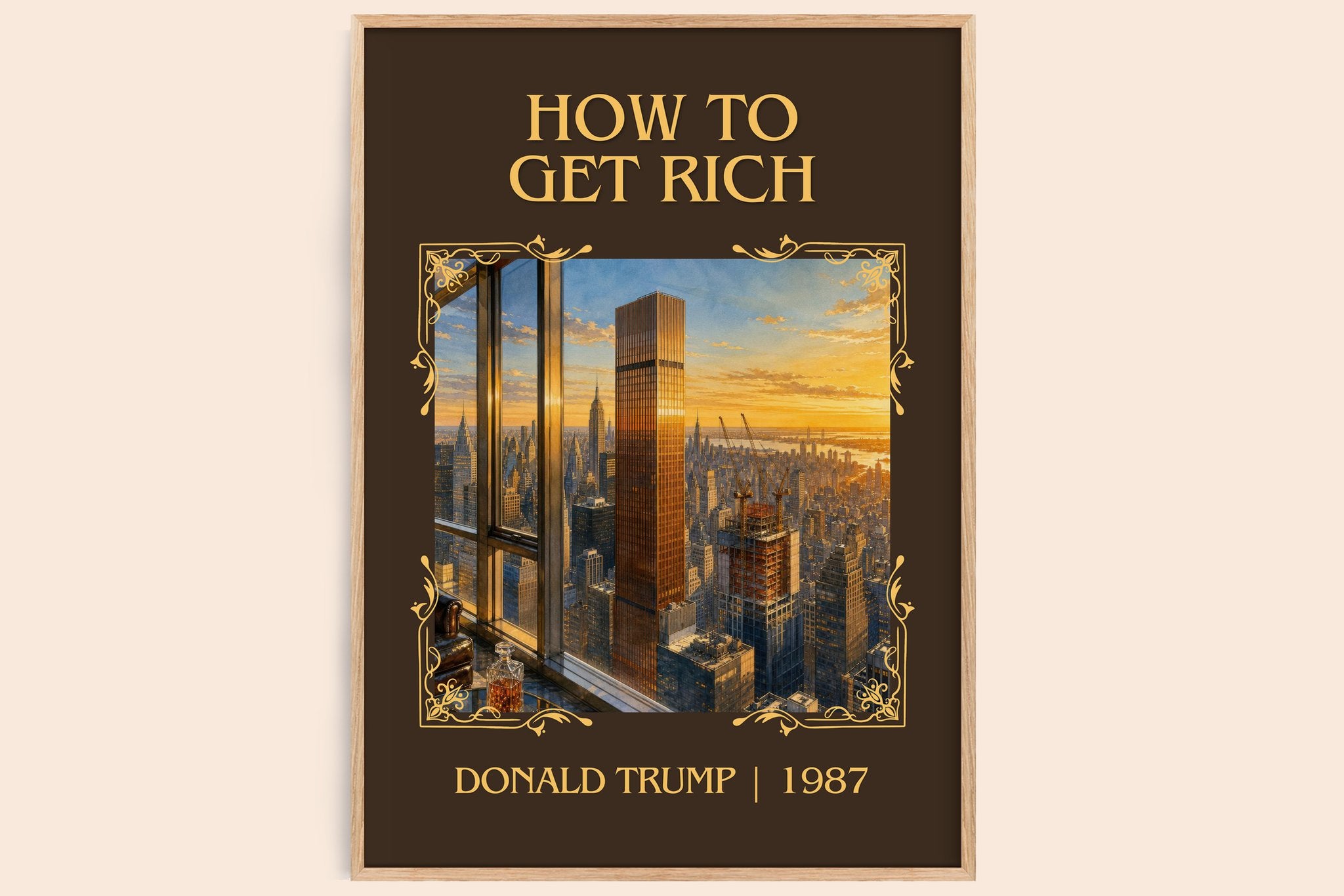 How to Get Rich Classic Book Art Print by Donald Trump