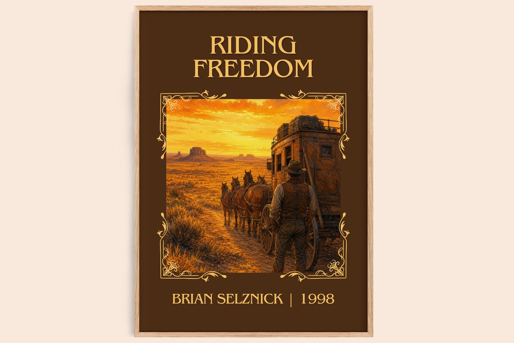 Riding Freedom Classic Book Art Print by Brian Selznick
