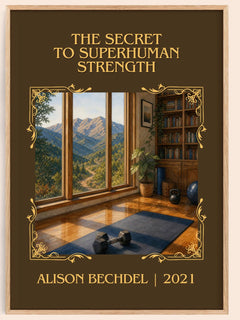 Secret to Superhuman Strength Classic Book Art Print by Alison Bechdel – book poster