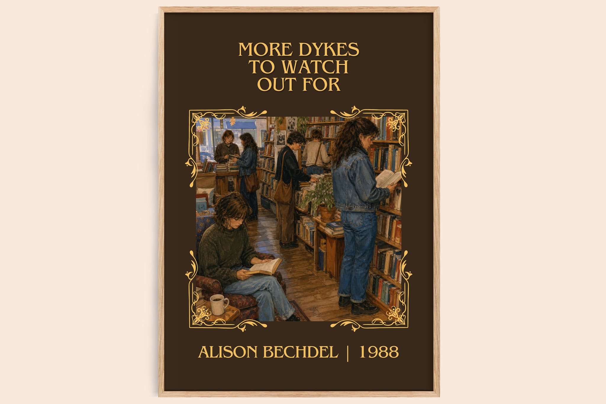 More dykes to watch out for Classic Book Art Print by Alison Bechdel