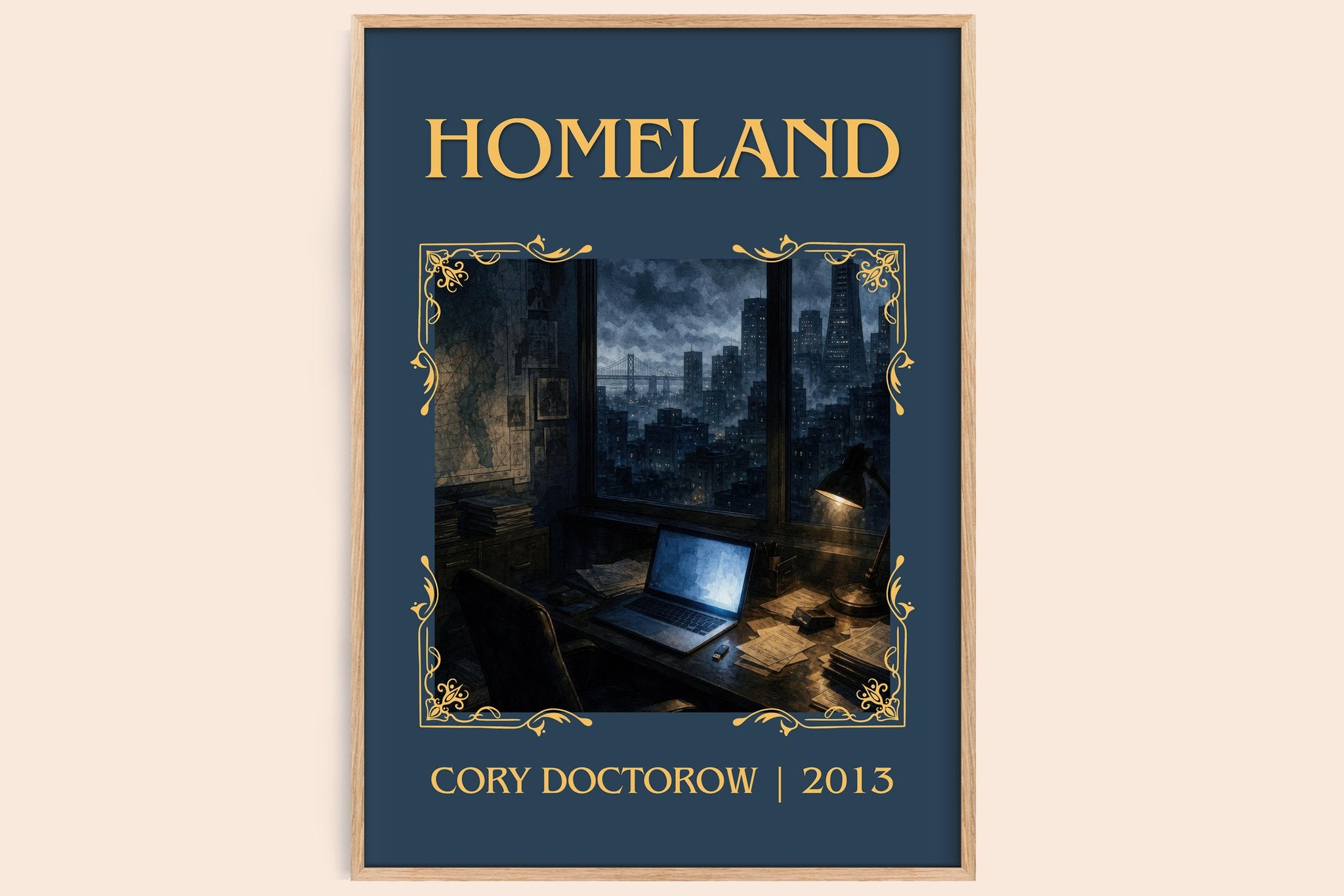 Homeland Classic Book Art Print by Cory Doctorow