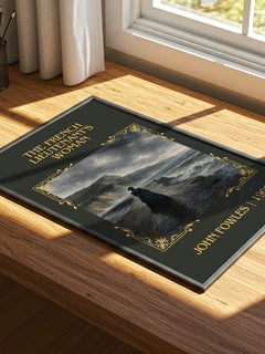 The French Lieutenant's Woman Classic Book Art Print by John Fowles – print on a sunlit desk