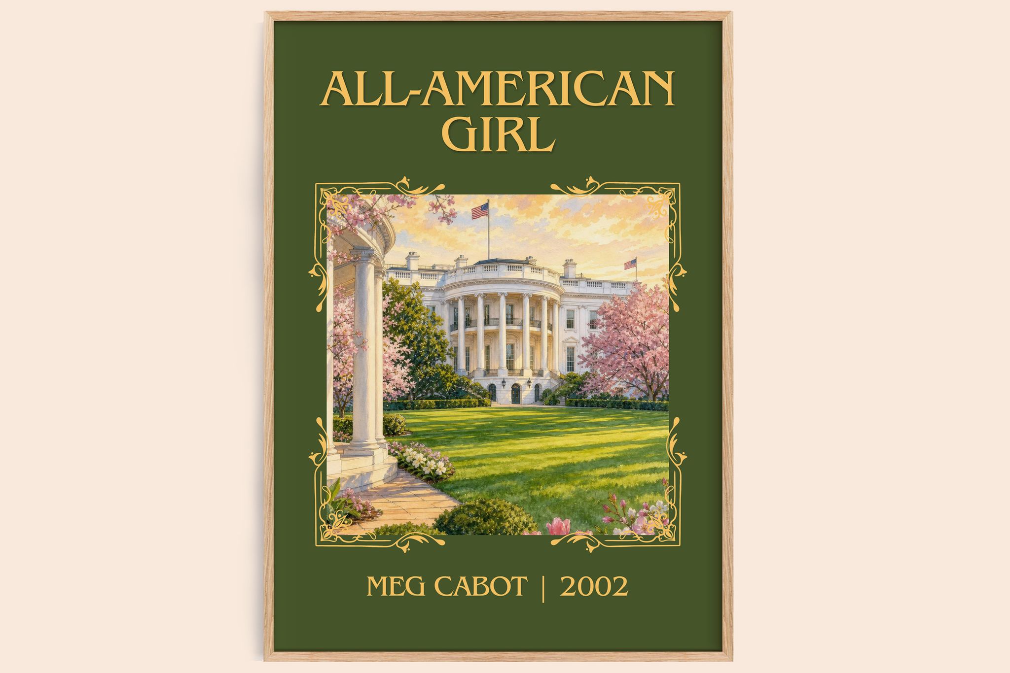 All-American Girl Classic Book Art Print by Meg Cabot