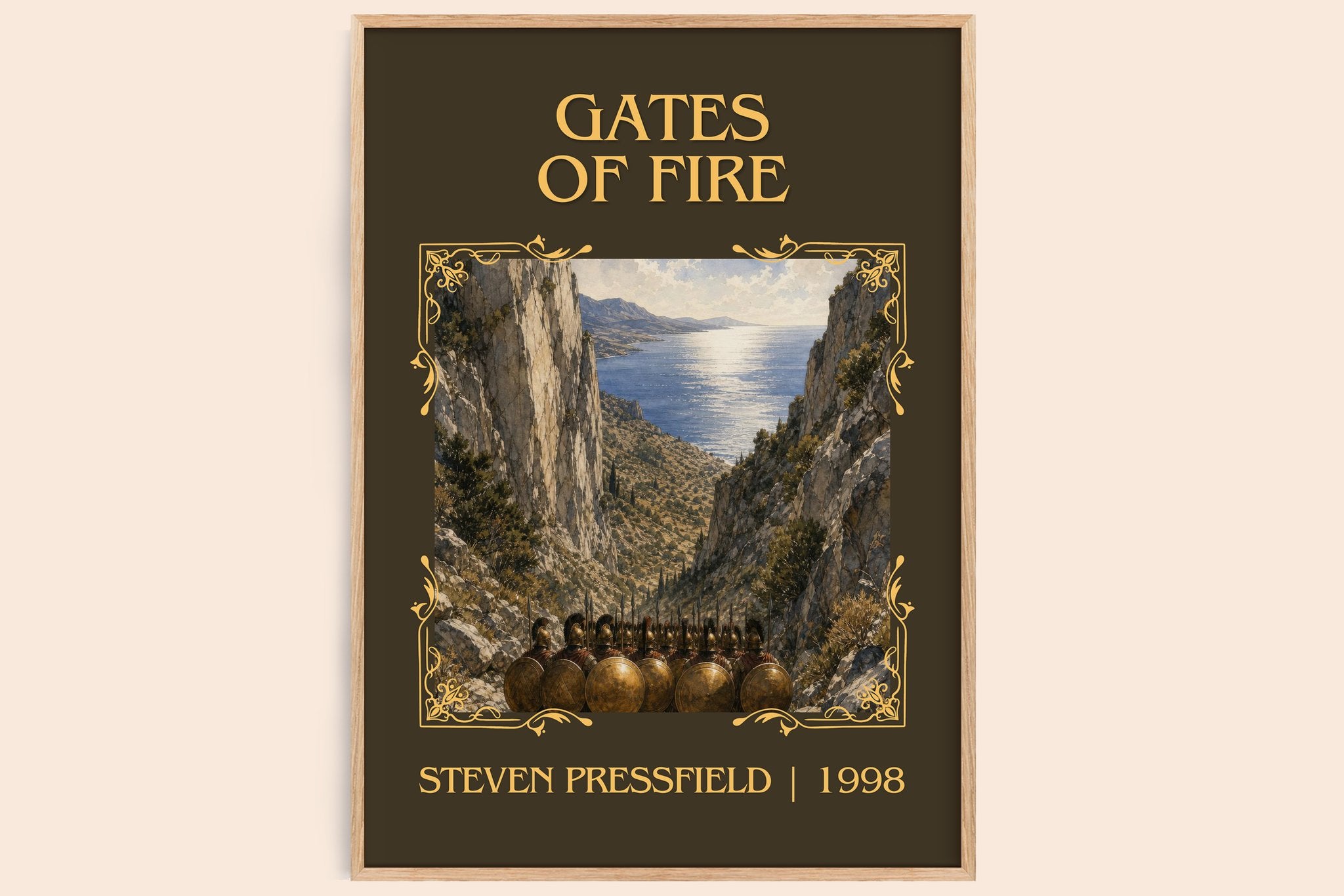 Gates of fire Classic Book Art Print by Steven Pressfield