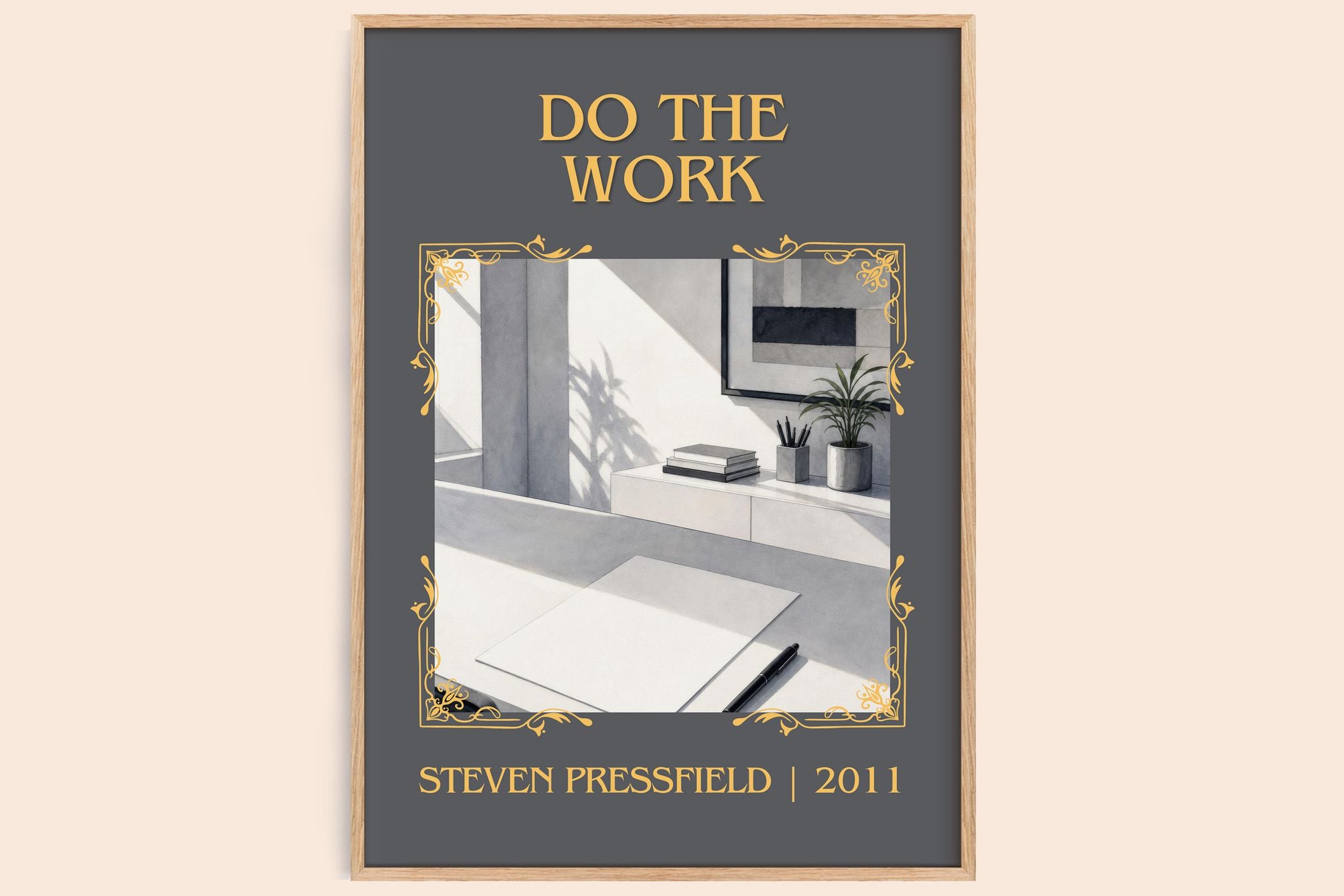 Do the Work Classic Book Art Print by Steven Pressfield