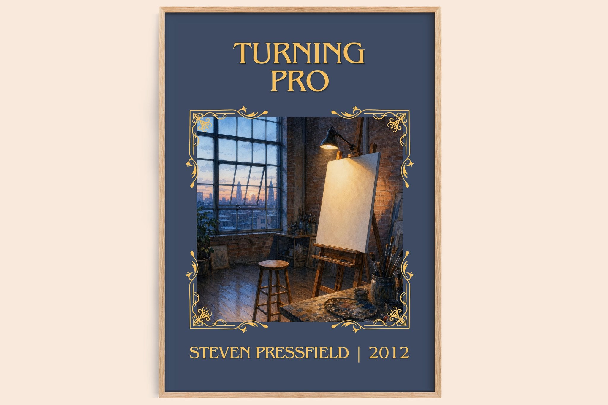 Turning pro Classic Book Art Print by Steven Pressfield