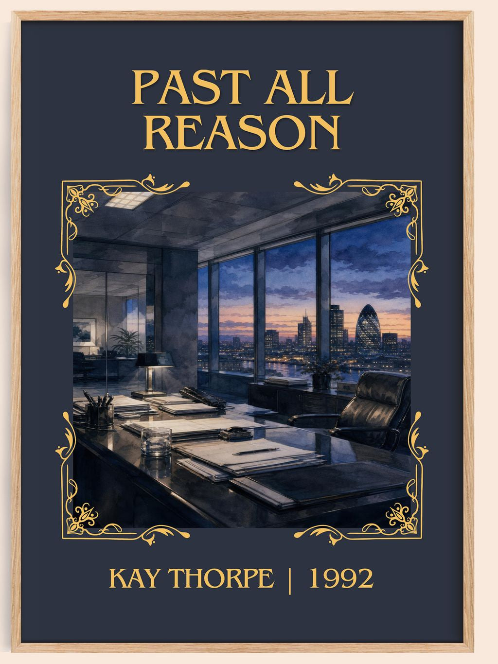 Past All Reason Classic Book Art Print by Kay Thorpe – book poster