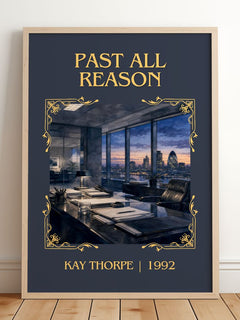 Past All Reason Classic Book Art Print by Kay Thorpe – framed print leaning on a wooden floor