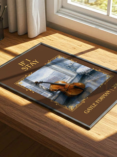 If I Stay Classic Book Art Print by Gayle Forman – print on a sunlit desk
