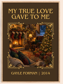 My True Love Gave to Me Classic Book Art Print by Gayle Forman – book poster
