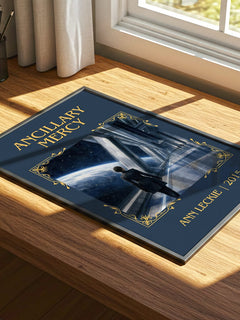 Ancillary Mercy Classic Book Art Print by Ann Leckie – print on a sunlit desk