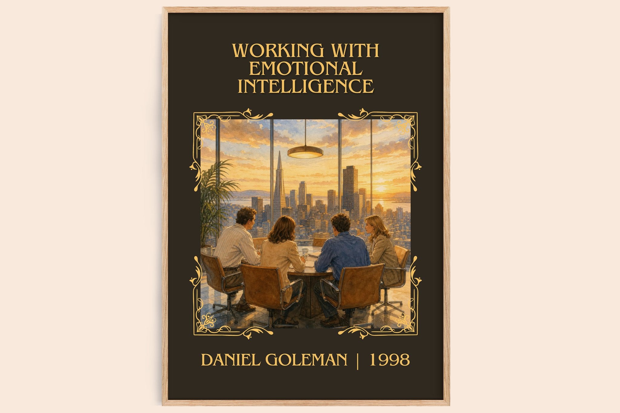 Working with Emotional Intelligence Classic Book Art Print by Daniel Goleman