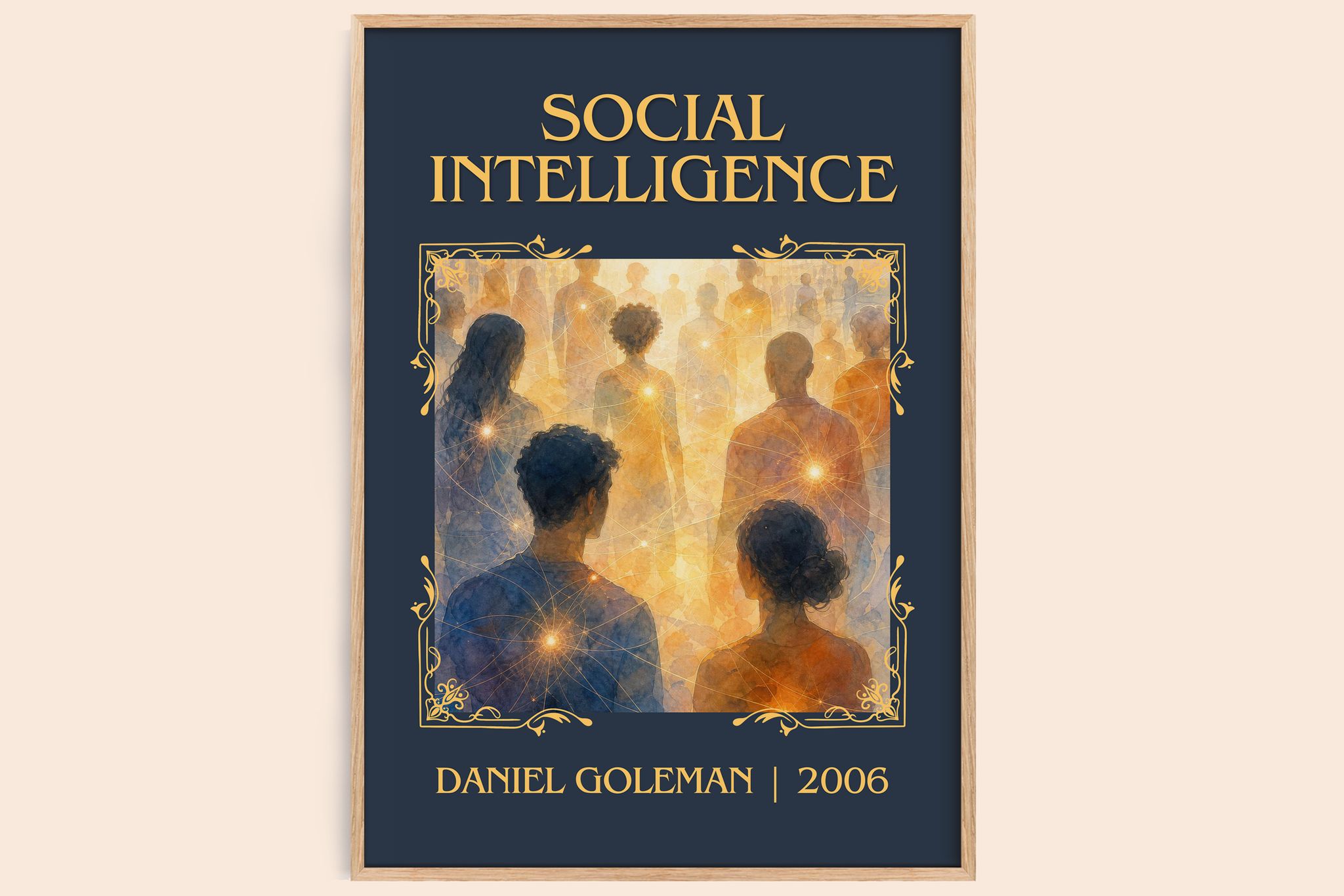 Social Intelligence Classic Book Art Print by Daniel Goleman