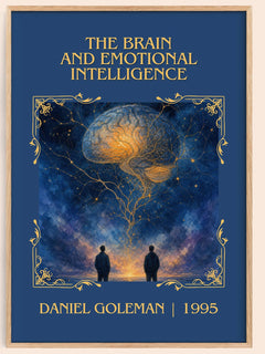 brain and emotional intelligence Classic Book Art Print by D. Goleman – book poster