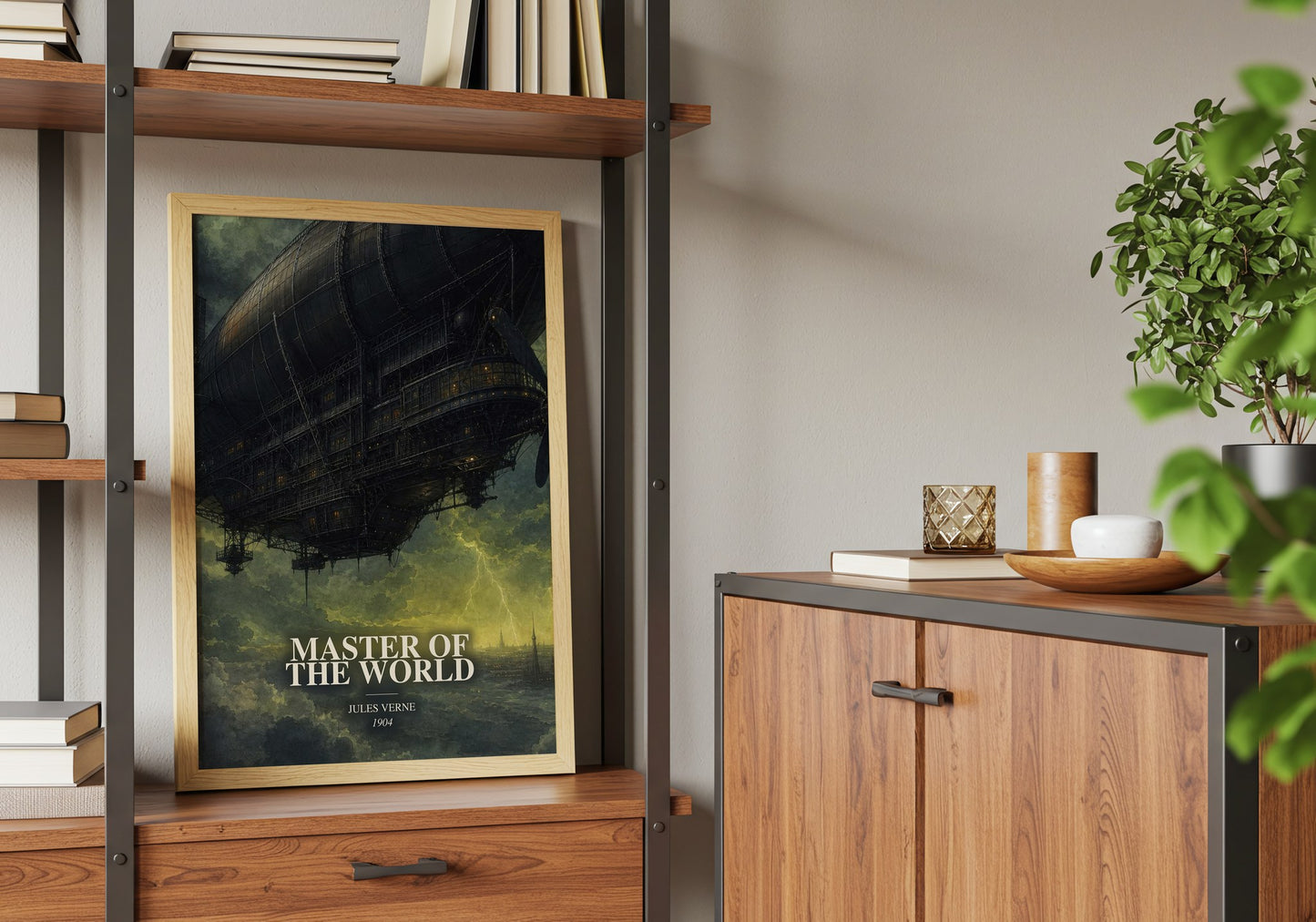 Master Of The World book watercolour illustration paper finish options – matte satin gloss