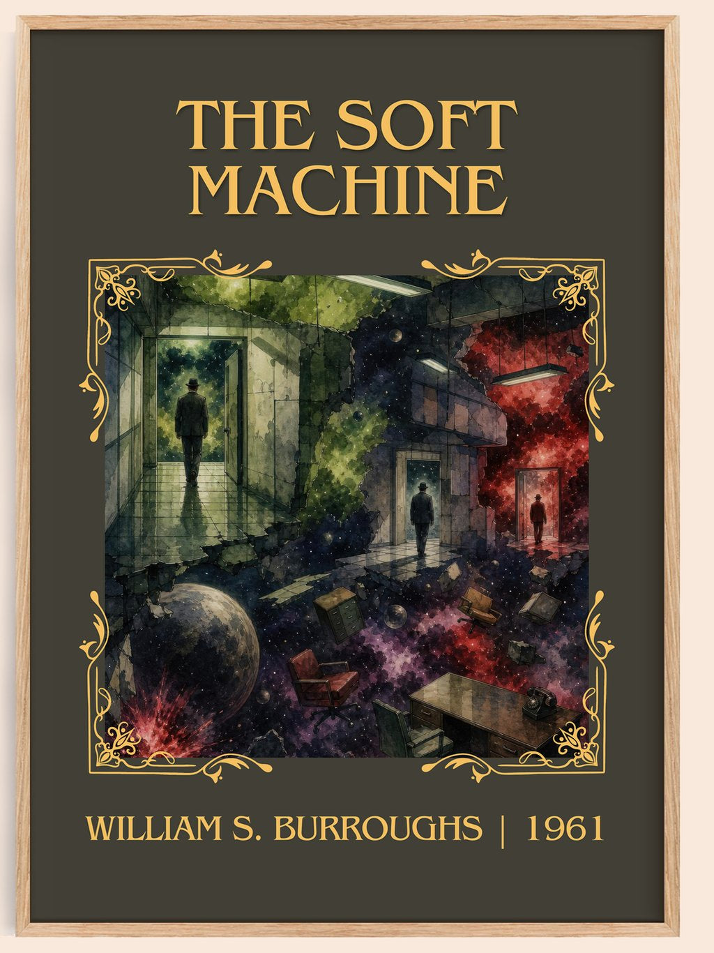The Soft Machine Classic Book Art Print by William S. Burroughs – book poster