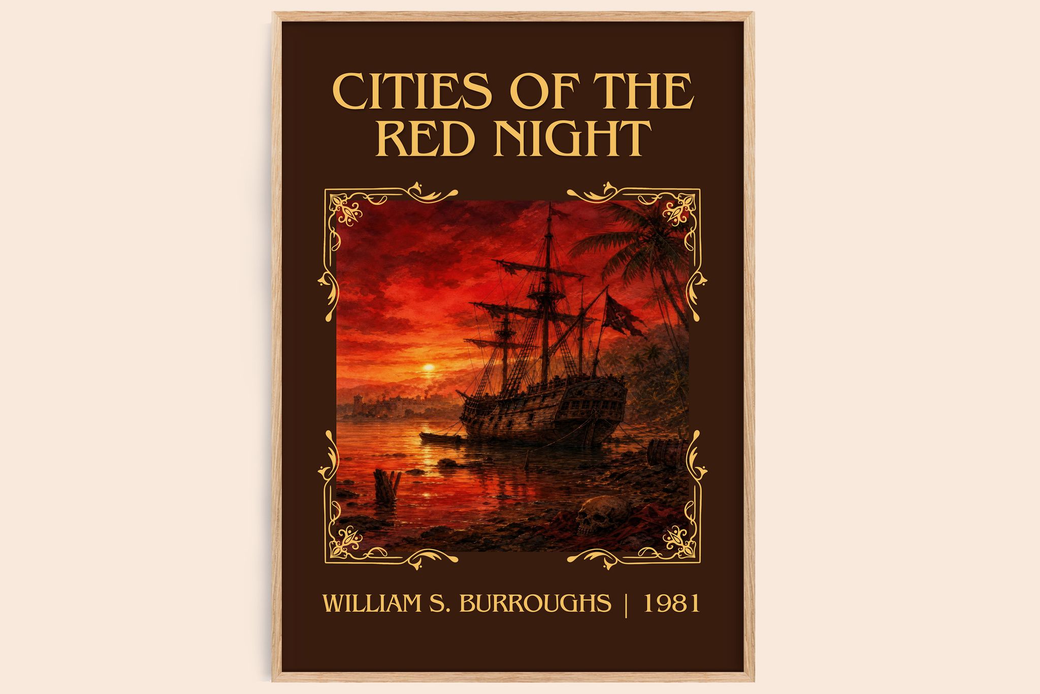 Cities of the Red Night Classic Book Art Print by William S. Burroughs