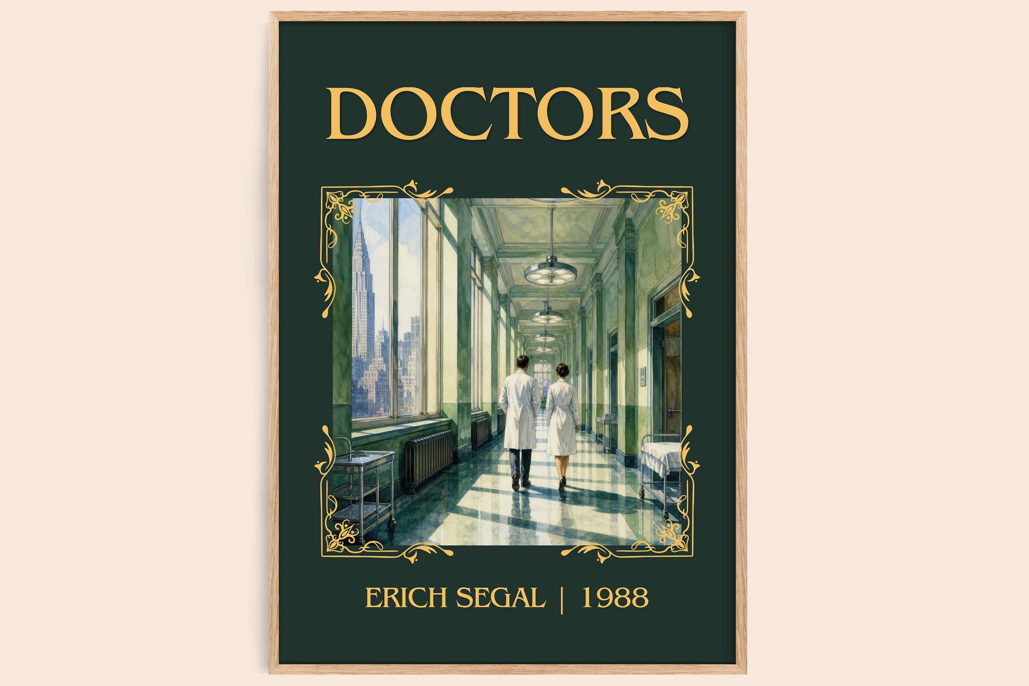 Doctors Classic Book Art Print by Erich Segal