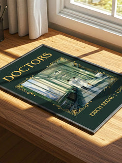 Doctors Classic Book Art Print by Erich Segal – print on a sunlit desk